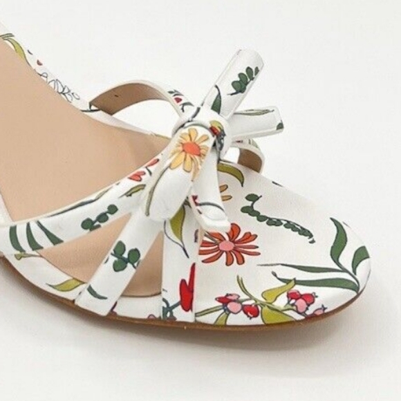 NWT Kate Spade New York Wedge Floral Ankle Strap Garden Heels Summer Sandals - Picture 5 of 15